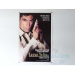 JAMES BOND : LICENSE TO KILL (1989) - A US teaser C style rolled one sheet - together with a full