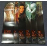 THE LORD OF THE RINGS: FELLOWSHIP OF THE RING (2001) - SET OF 6 DOOR PANELS - as lotted - Rolled -