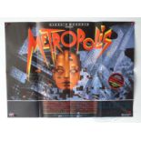 METROPOLIS (1984 Release) - UK quad film poster - Giorgio Moroder re-release - folded (1 in lot)
