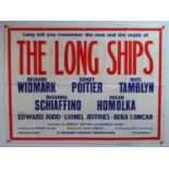 A group of three quads featuring lettering for THE LONG SHIPS (1964), JASON AND THE ARGONAUTS/THE