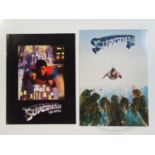 A pair of film brochures for SUPERMAN (1978) and SUPERMAN II (1980) (2 in lot)