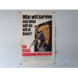 THE TEXAS CHAINSAW MASSACRE (1974) - A 1980 New Line rerelease one sheet movie poster - folded (1 in