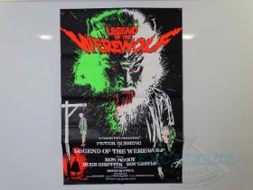 A small group of horror memorabilia comprising: LEGEND OF THE WEREWOLF one sheet poster and synopsis