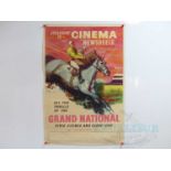 GRAND NATIONAL (1957) - A double crown news reel poster advertising The Grand National when it