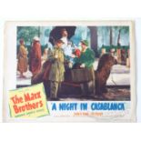 THE MARX BROTHERS - 'A Night in Casablanca' (1946) US lobby card - 36cm x 28cm - Flat/Unfolded (1 in