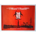 28 DAYS LATER (2002) - A UK quad film poster - teaser design - rolled (1 in lot)