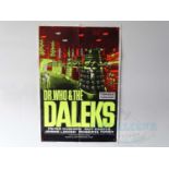 DR WHO AND THE DALEKS (1965) - A later release UK one sheet film poster - folded (1 in lot)