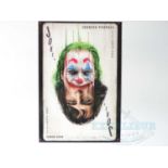 JOKER (2019) - A one sheet movie poster - rare 'playing card' style - 27" x 40" - rolled (1 in lot)