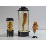 ALIEN RESURRECTION (1997) - A group of three unique handmade resin and wood Ripley clones made by