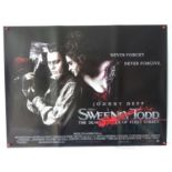 A group of UK quad film posters comprising SWEENEY TODD (2007) ; BAD BOYS (1995) ; THERE WILL BE