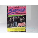 SUBURBIA (1983) - A film poster for Suburbia - 24" x 38" - small tear to bottom border - folded (1