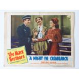 THE MARX BROTHERS - 'A Night in Casablanca' (1946) US lobby card - 36cm x 28cm - Flat/Unfolded (1 in