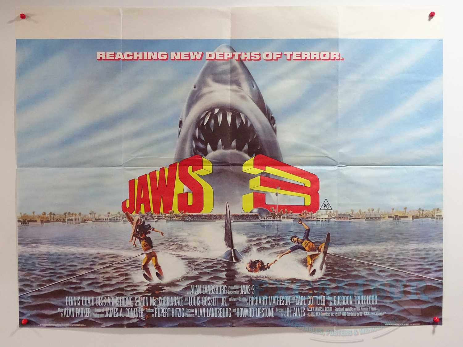 JAWS 3 (1983) - A UK quad film poster - folded (1 in lot)