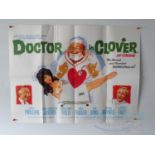 A group of movie memorabilia items comprising DOCTOR IN CLOVER (1966) UK quad, THAT RIVIERA TOUCH (