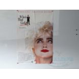 WHO'S THAT GIRL (1987) - A one sheet film poster for Who's That Girl - 41" x 27" - good