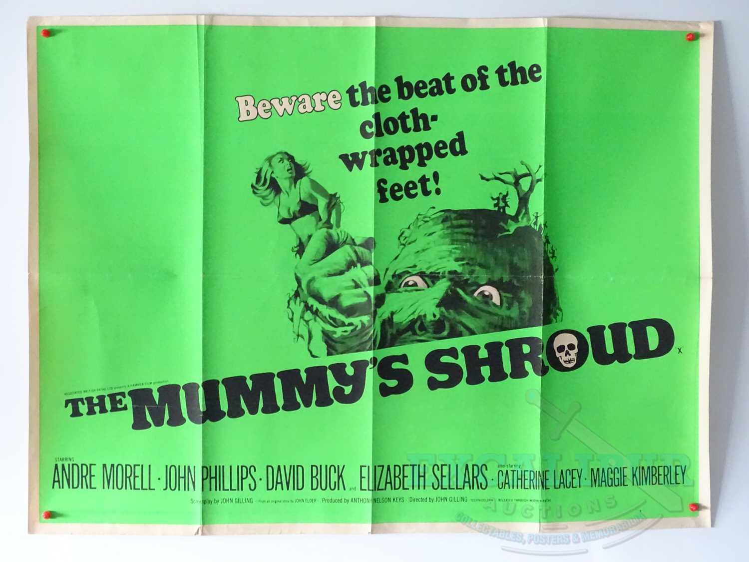 THE MUMMY'S SHROUD (1967) - A UK quad film poster - hammer horror - folded (1 in lot)