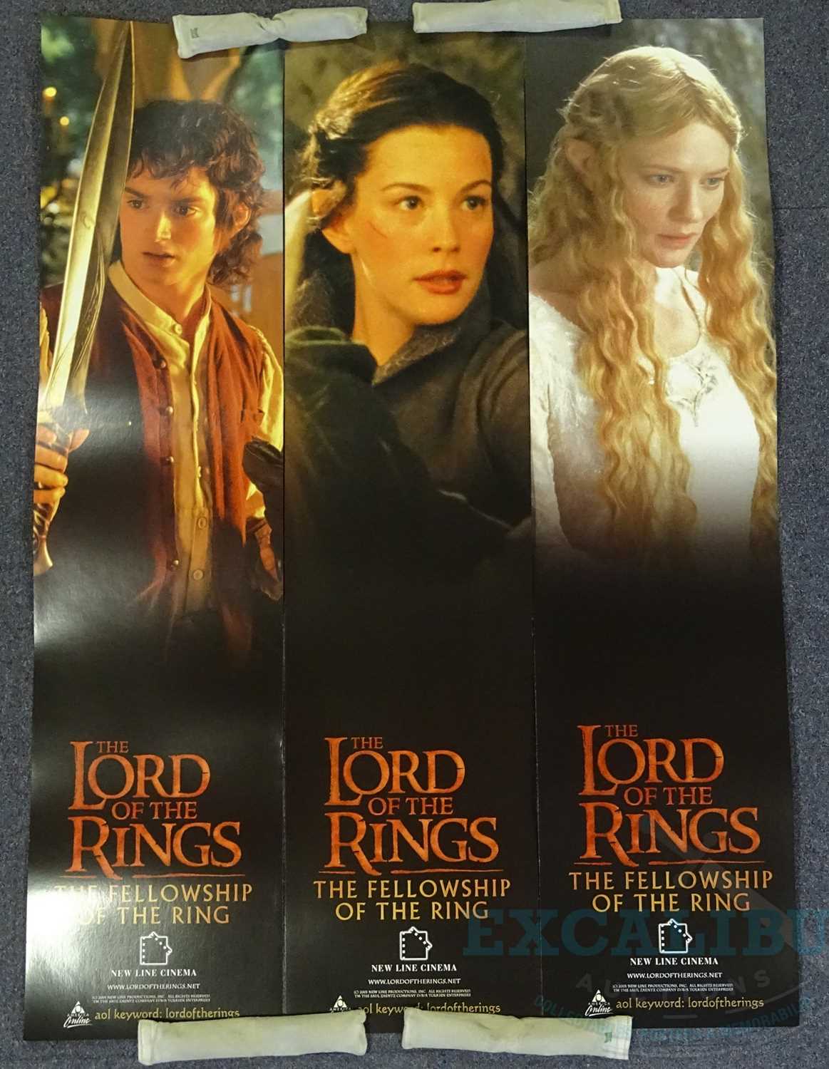 THE LORD OF THE RINGS: FELLOWSHIP OF THE RING (2001) - SET OF 6 DOOR PANELS - as lotted - Rolled - - Image 2 of 3