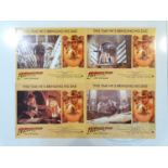 INDIANA JONES AND THE LAST CRUSADE (1989) - A full set of 8 original oversized UK lobby cards -