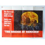 A group of six UK quad film posters to include titles such as THE BRIDGE AT REMAGEN (1969), CHINA