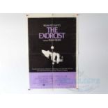 THE EXORCIST (1974) - A US one sheet movie poster - some condition issues - folded (1 in lot)