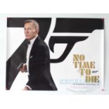 JAMES BOND: NO TIME TO DIE (2021) A UK quad film poster for the 30th September release date - rolled