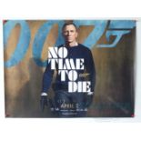 JAMES BOND: NO TIME TO DIE (2021) - A UK quad film poster featuring the wrong release date April 2nd