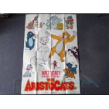 WALT DISNEY : THE ARISTOCATS (1970) - A UK 60" x 40" character poster - folded (1 in lot)