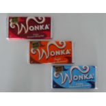 CHARLIE AND THE CHOCOLATE FACTORY (2005) - A group of three original production used WONKA bars from