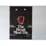 THE BEAST MUST DIE (1974) - A UK one sheet film poster - rolled (1 in lot)