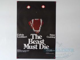 THE BEAST MUST DIE (1974) - A UK one sheet film poster - rolled (1 in lot)