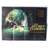 A job lot of 1990s UK quad film posters to include titles such as THE SECRET GARDEN (1993),