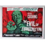 A group of 4 commercial UK quad hammer horror film posters from 2007 comprising THE EVIL OF