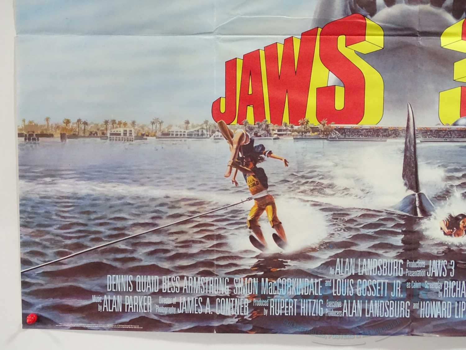 JAWS 3 (1983) - A UK quad film poster - folded (1 in lot) - Image 5 of 6