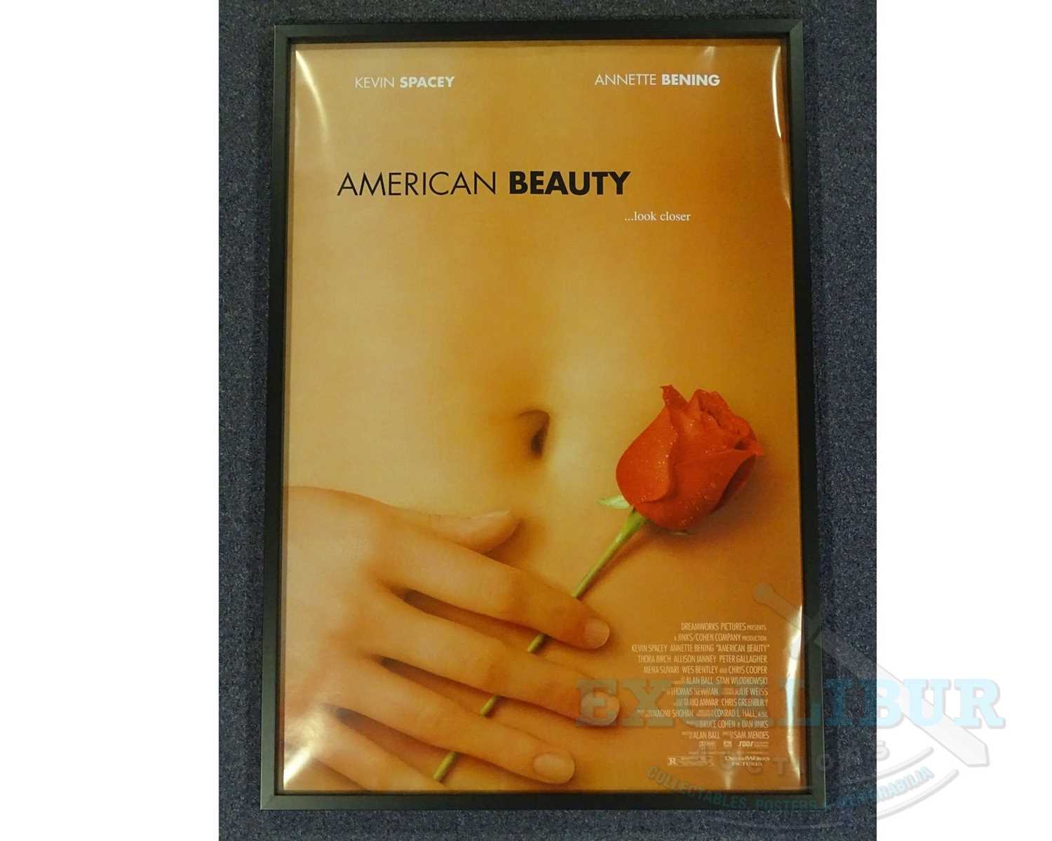 AMERICAN BEAUTY (1999) - US one sheet presented framed and glazed - poster was in excellent