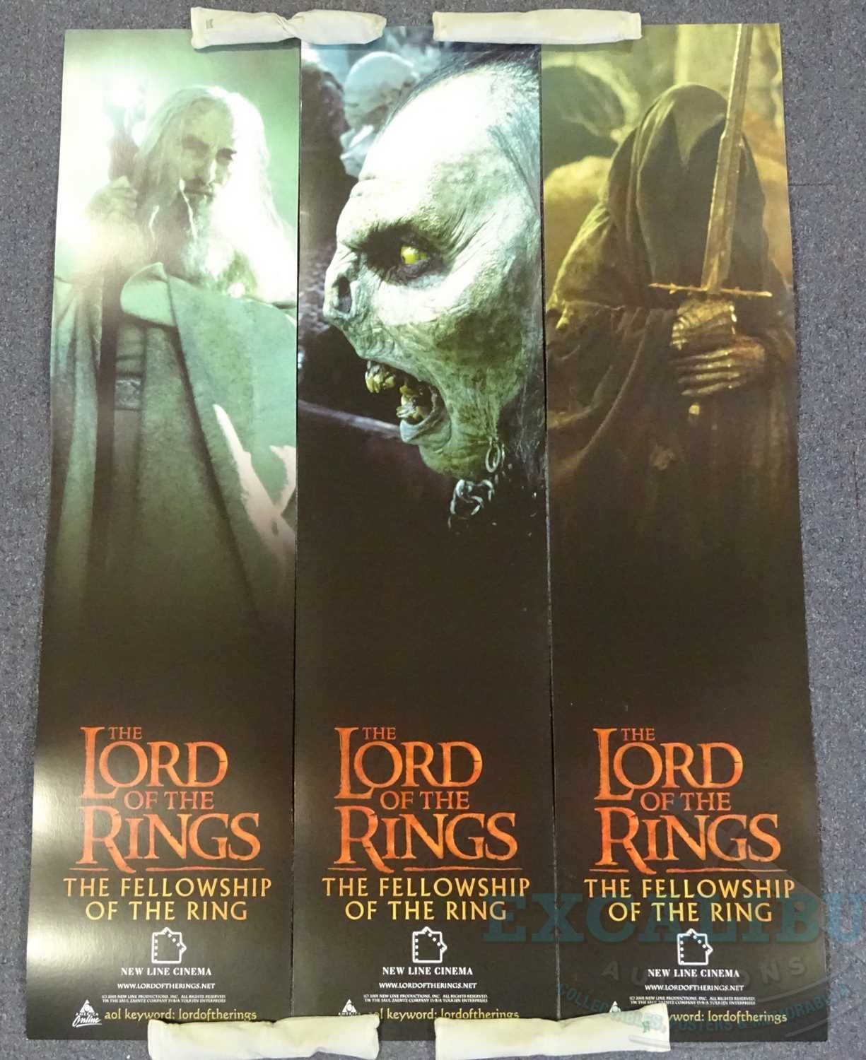 THE LORD OF THE RINGS: FELLOWSHIP OF THE RING (2001) - SET OF 6 DOOR PANELS - as lotted - Rolled - - Image 3 of 3