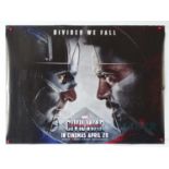 CAPTAIN AMERICA : CIVIL WAR (2016) - A pair of UK quad film posters - two different designs - rolled