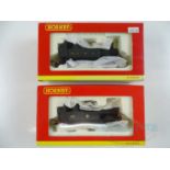 A pair of HORNBY OO gauge Class 14xx steam tank locos in BR and GWR liveries - G/VG in G boxes (2)
