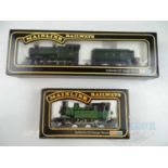 A pair of MAINLINE OO gauge steam locomotives comprising a Collett in GWR green livery and a Class