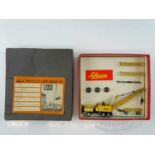 A SCHUCO Piccolo LKW-KRAN 775 diecast mobile crane model, appears complete in original set box