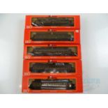 A group of HO gauge RIVAROSSI British Outline passenger coaches in LMS livery. - VG in G boxes (5)