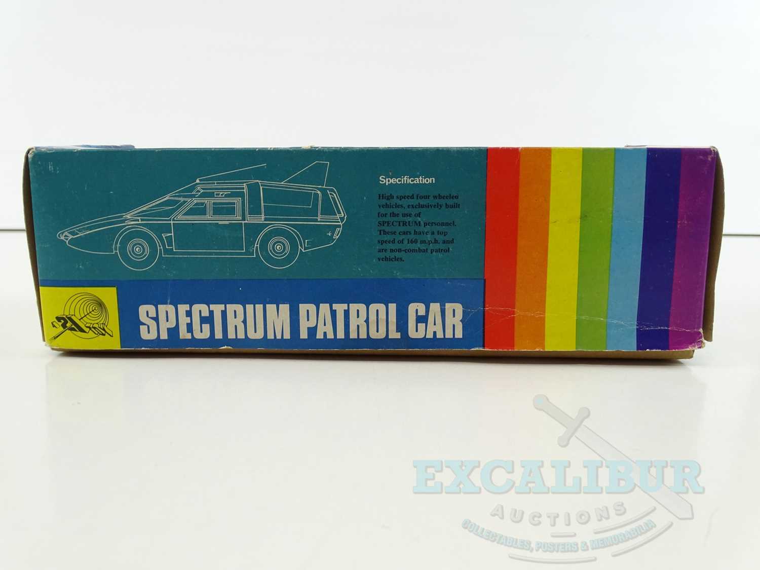A CENTURY 21 TOYS Gerry Anderson 'Captain Scarlet' friction driven Spectrum Patrol Car in original - Image 16 of 18