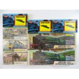 A group of AIRFIX OO gauge plastic kits comprising 2 x Evening Star and various buildings and