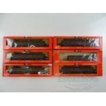 A group of HO gauge RIVAROSSI British Outline passenger coaches in LMS livery. - VG in G boxes (