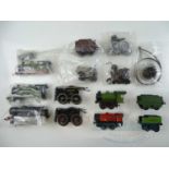 A group of O gauge locomotive bodies, mechanisms, spare parts etc. by HORNBY and others - F