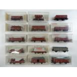 A group of FLEISCHMANN HO gauge German Outline wagons (mostly boxed) - G/VG in G boxes (where boxed)