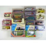 A mixed group of diecast cars, buses and lorries by CORGI, EFE, OOC and others - VG-E in VG boxes (