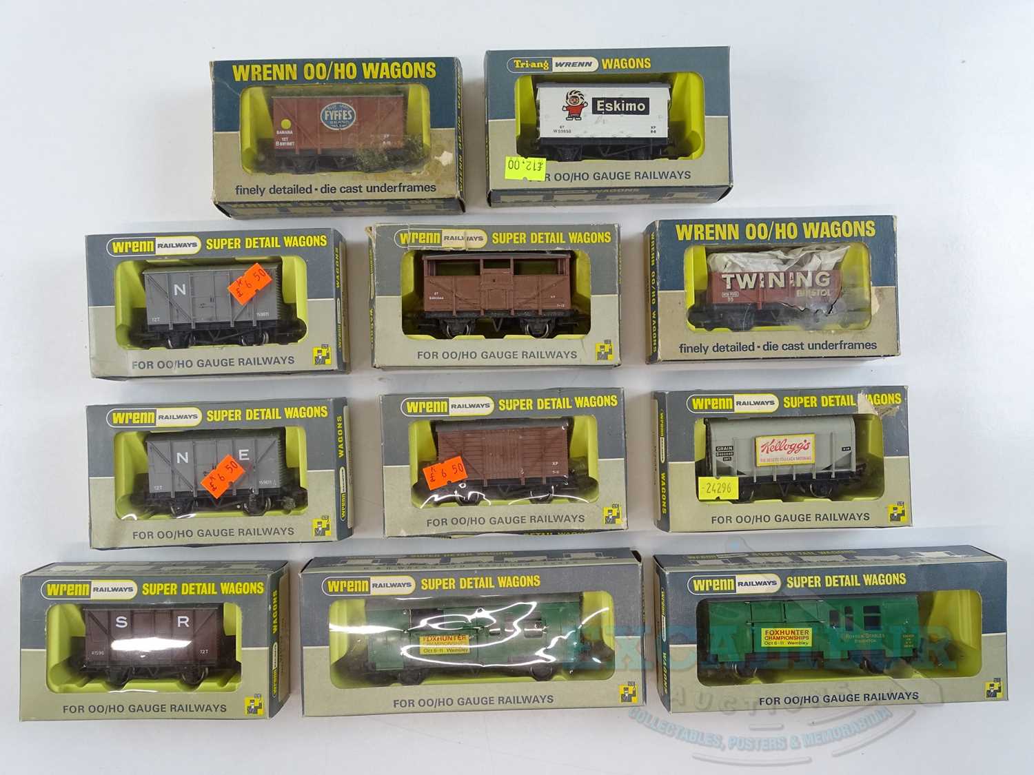A group of WRENN OO gauge wagons of various types - G in F/G boxes (11)