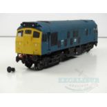 A kitbuilt finescale O gauge class 25 diesel locomotive in BR blue livery numbered 25059, power