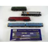 A mixed group of unboxed HORNBY OO gauge diesel locos comprising Class 29, 47, 52 and a Class 142