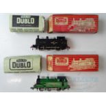 A pair of HORNBY DUBLO OO gauge 2-rail 0-6-0 tank locomotives comprising 2206 in BR black and 2207